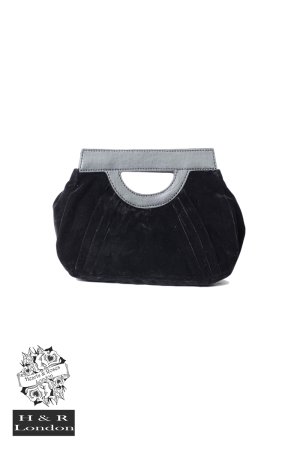 Glamorous Velvet Clutch in Black